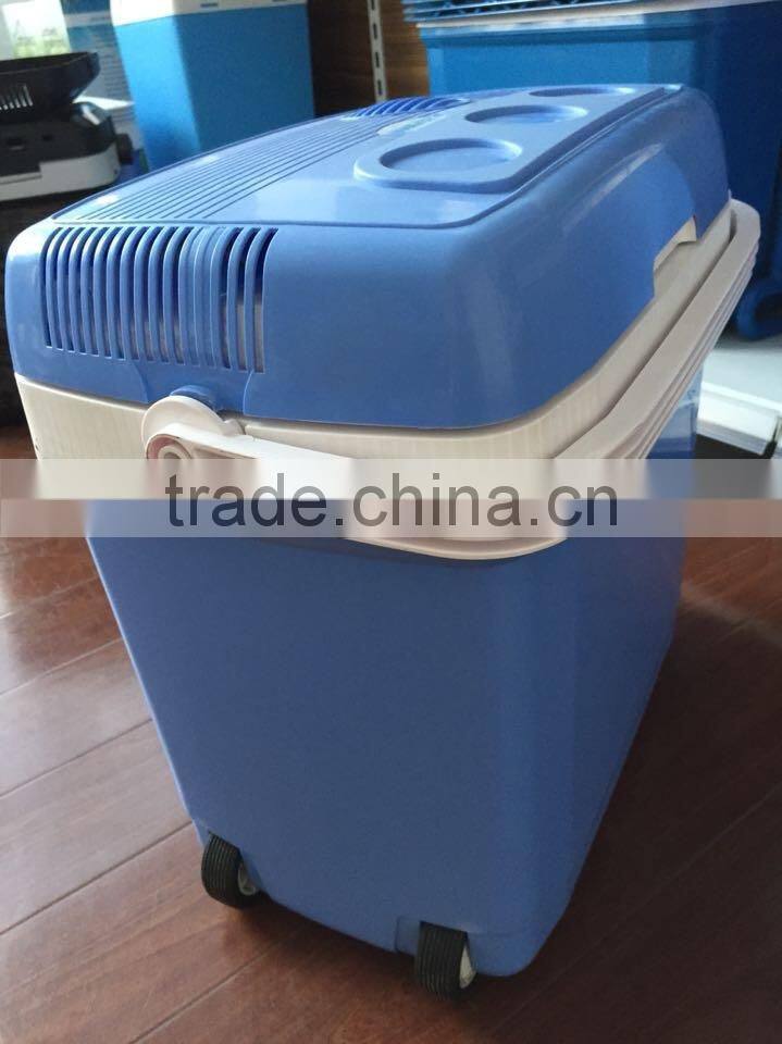 Hot sale car mini cooler auto fridge Portable electric cooler and warmer 30L