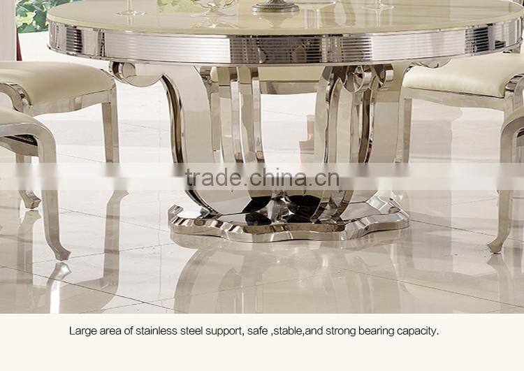 Modern Kitchen Set Round Dining Table for 6 TH374