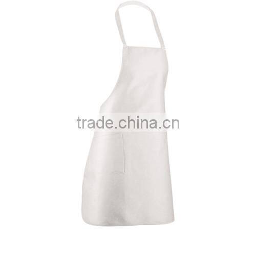 fashion polyester material kitchen apron with front pocket
