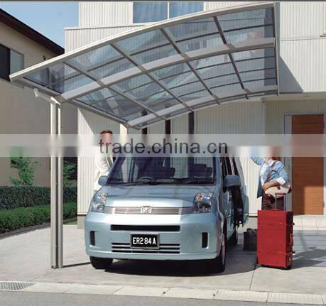 Economic Prefab Polycarbonate Roof and Aluminum Carport