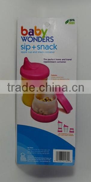 Baby Sip Snack Sippie Cup Detachable Food Snack Container Keeper BPA Free 9 Oz