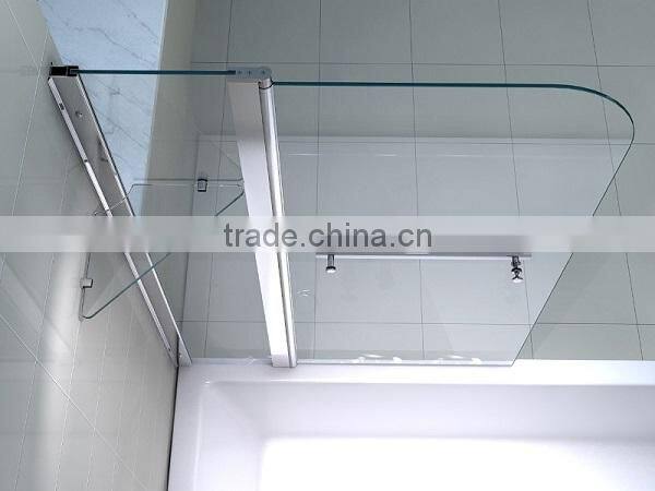 Hinged Shower Screen For Bath Tub