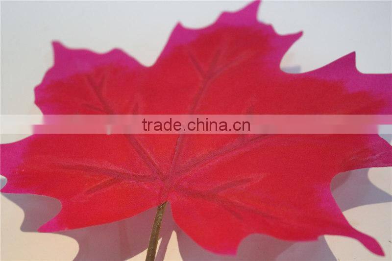 artificial leaves fabric colourful maple branch