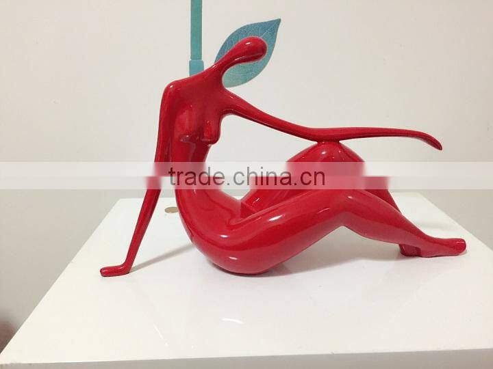 resin fat lady fat naked lady sculpture figure statue home art piece hotel decoration piece