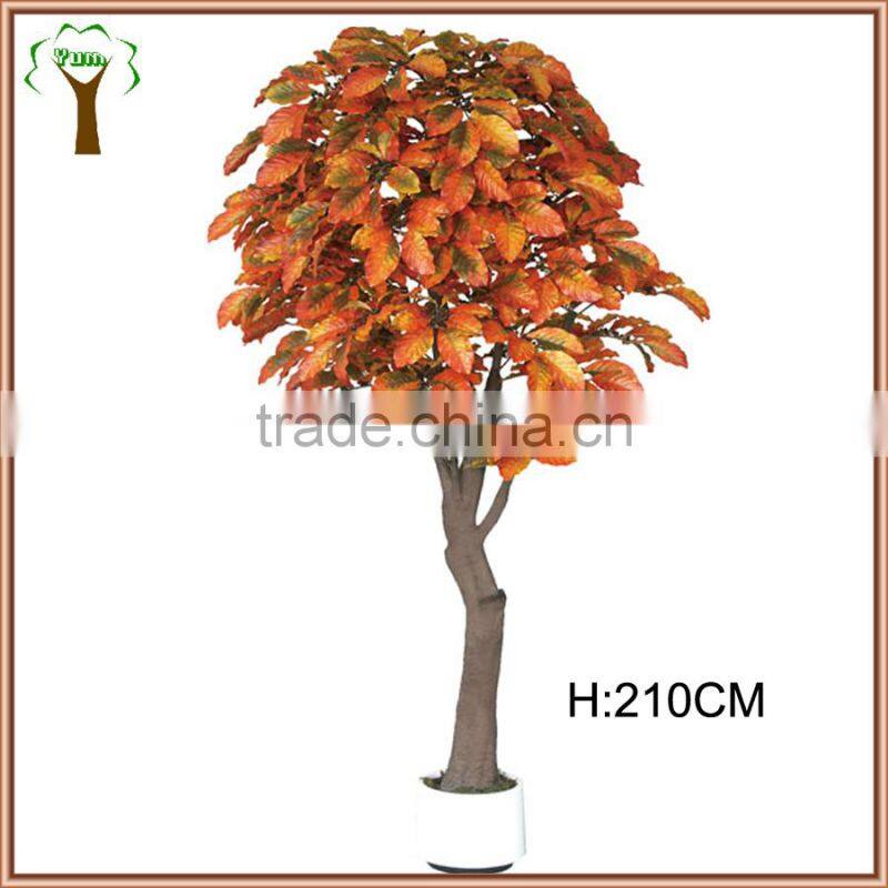 artificial Carambola tree in autumn color for indoor decoration
