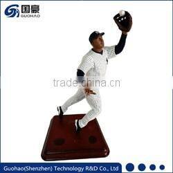 Custom resin bust baseball player figurine