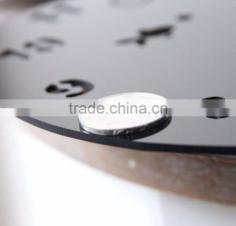 Decoration acrylic wall clock ,Fashionable red acrylic wall clock