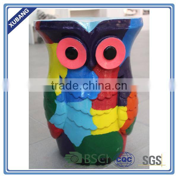 colorful resin garden stool for indoor and outdoor