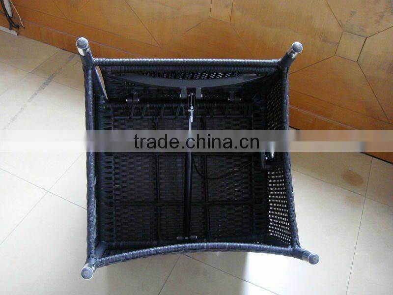 Outdoor high back rattan chairs
