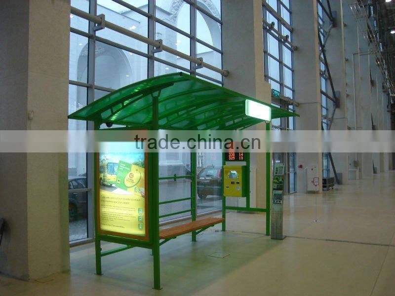 2015 outdoor media scrolling mupi bus shelter