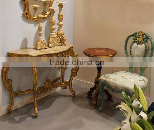 FA-186P-01 Living Room and Hotel Sofa Antique Round Top Corner Table