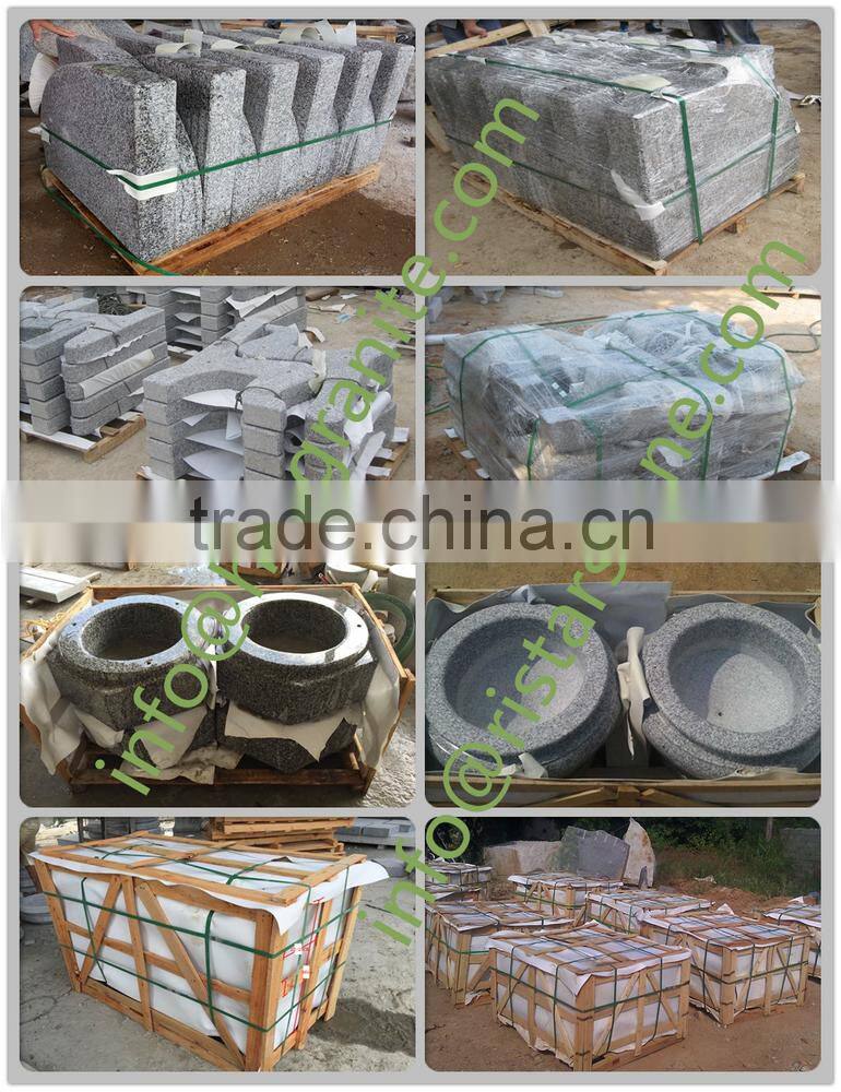Japanese style garden granite stone lantern Rankei