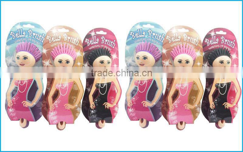 Plastic cartoon dish brush pot brush kitchen brush