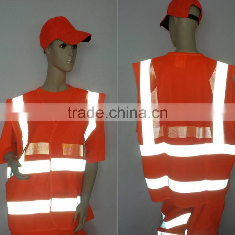 Safe reflective high visability vest safety vest