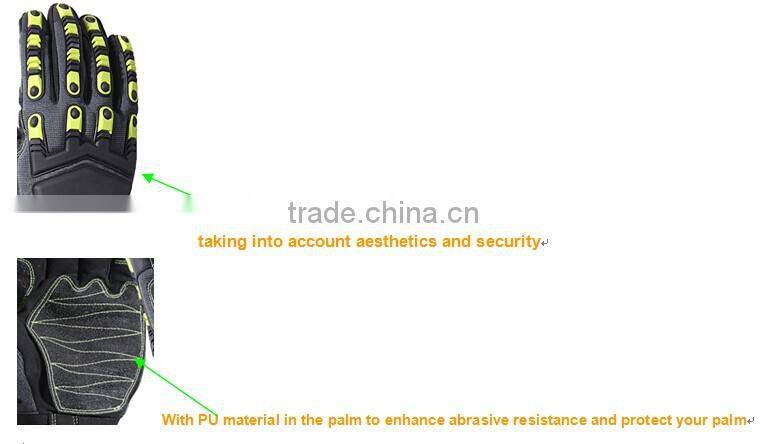 Sunnyhope impact work gloves TPR gloves mechanical work gloves