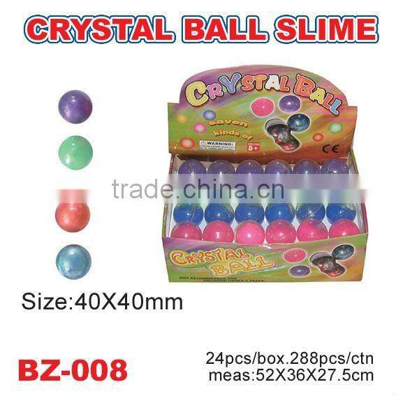 ball shape glow in the dark slime toys for kids