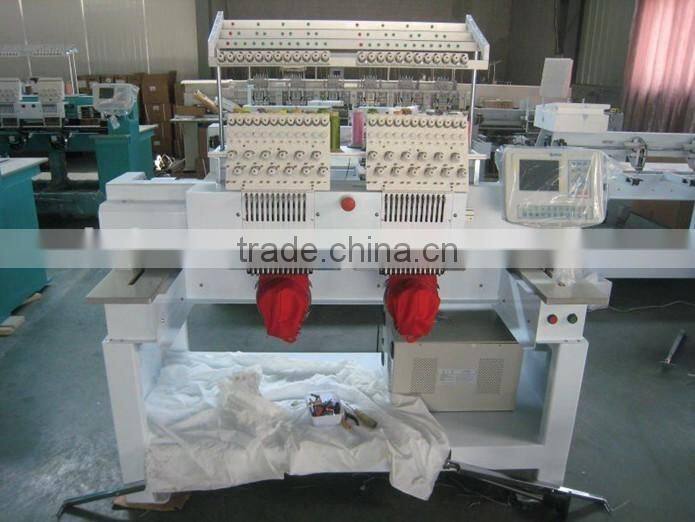 2 heads cap T-shirt and flat 3D computerized embroidery machine price