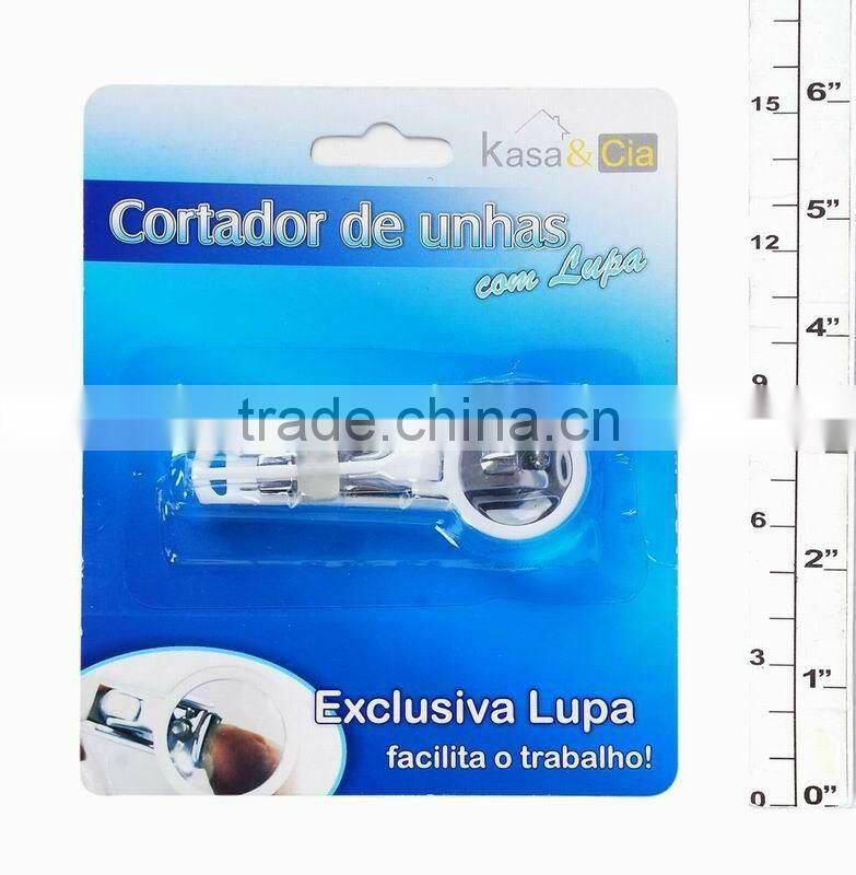 Stainless Steel Nail clipper with Mini Magnifier