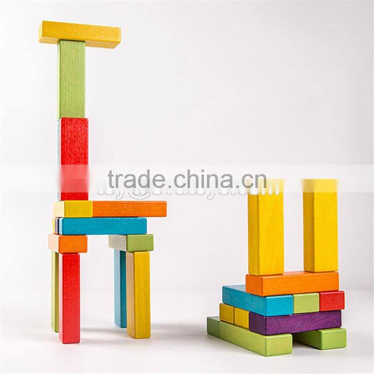 Mini intelligent wooden baby building blocks best design creativity toy wooden baby building blocks W13D143