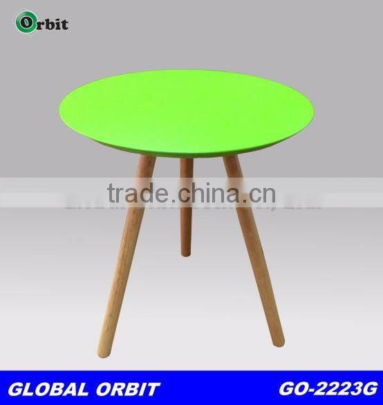 Modern furniture metal legs kitchen table, round glass dining table
