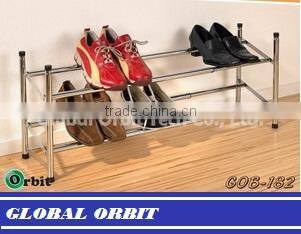 3-tier shoe stand, simple swivel ABS slippers rack, slippers display
