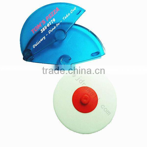 KA-4355 Personalized Transparent Handle plastic blade pizza cutter