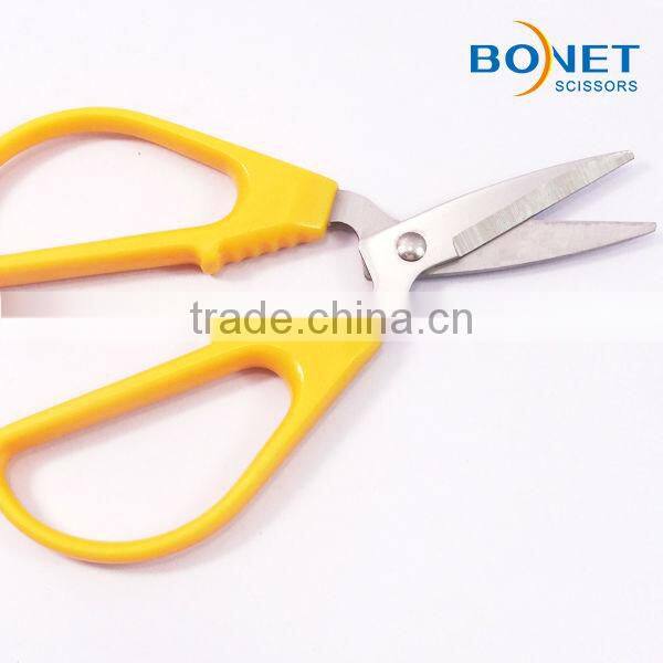 S39204P1 4-3/4" best utility color plastic handle home threading hair scissors