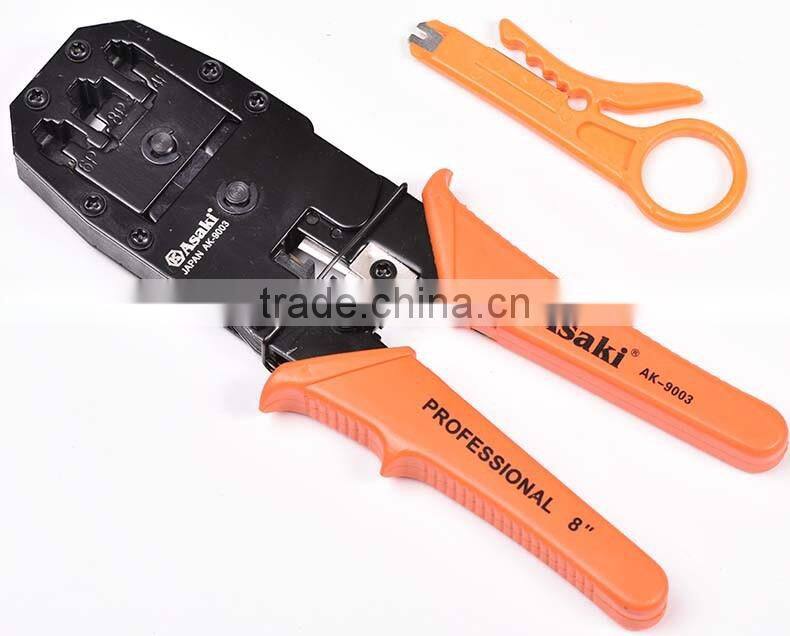 AK-9003 carbon steel 4P/6P/8P network crimping tool
