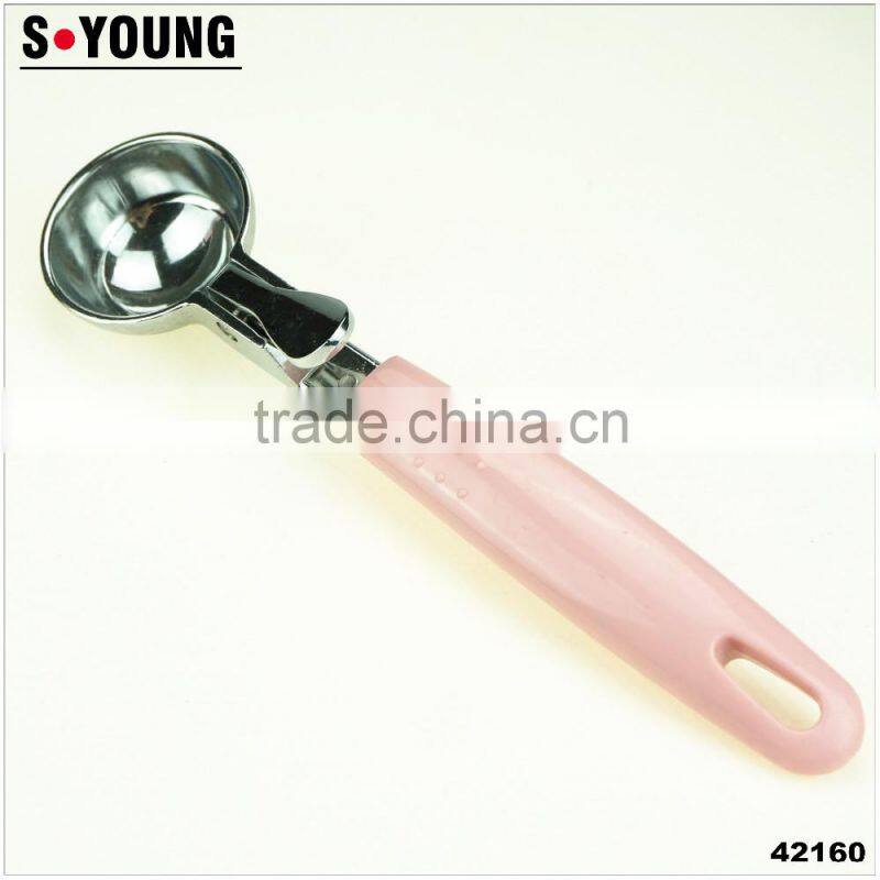 42160 hot sale zinc alloy icecream spoon Stainless steel ice cream spoon