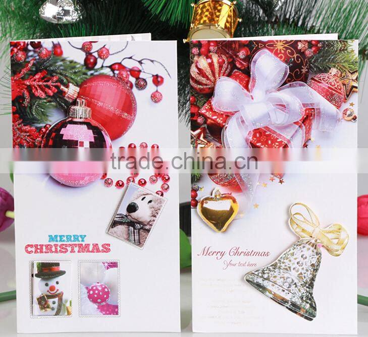 China Made Custom Christmas Greeting Crads Printing Handmade Paper Greeting Cards Designs