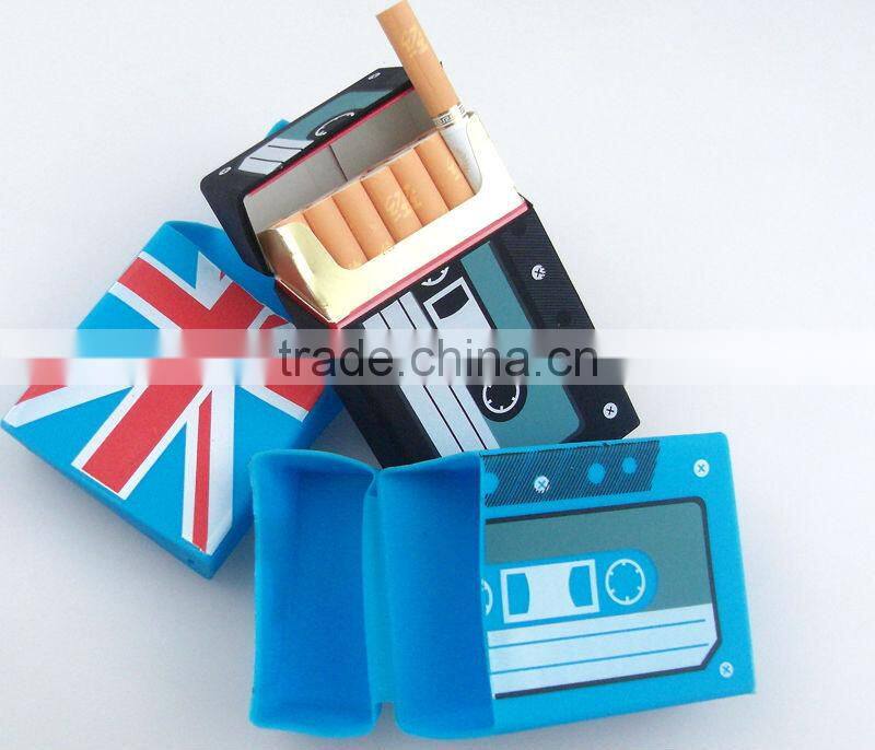2017 New products Novelty Printing Designs Silicone Fancy Cigarette Case
