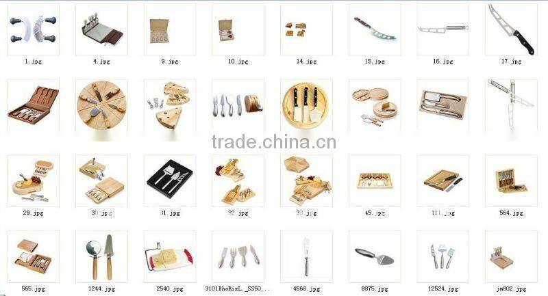 sale stainless steel cheese knife, wooden handle