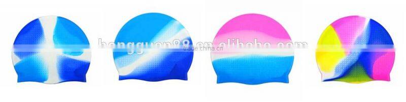 Wholesale silicone swimming cap for men with custom logo