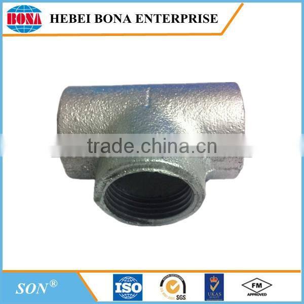 Hot Dipped Galvanzed Plain End Malleable Iron Pipe Fittings