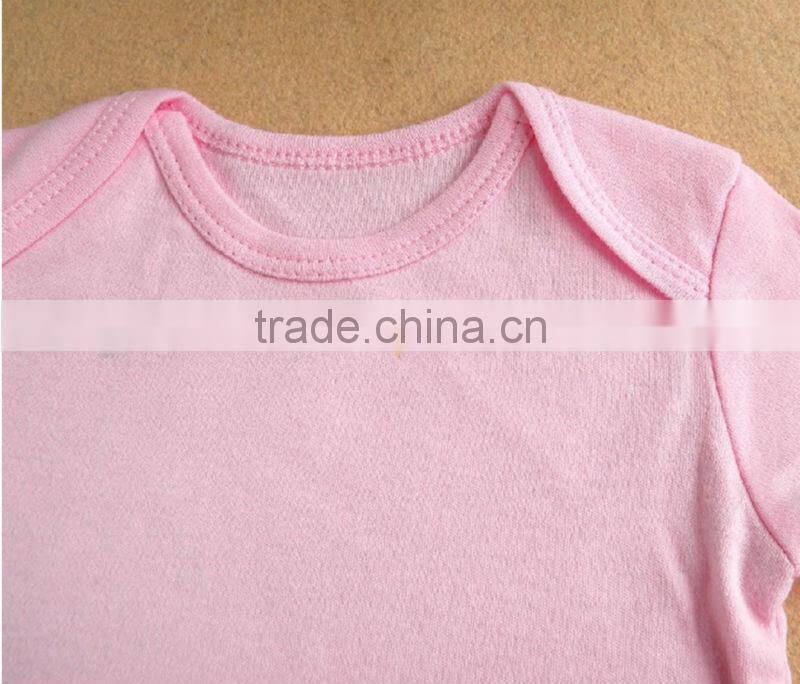 100% cotton short sleeves baby rompers blank