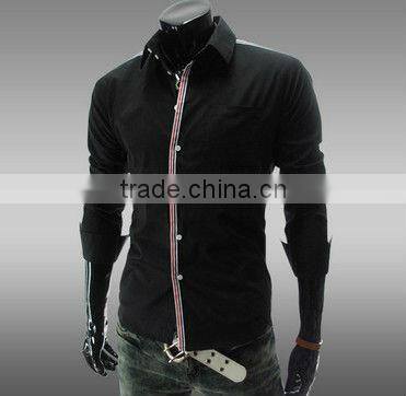 MOQ 5PCS Wholesale 2013 Collection New Mens Mercerized cotton Luxury Fashion Formal Casual Suits Slim Fit Dress Shirt