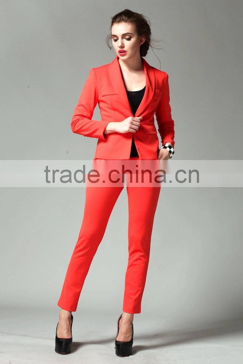 2014 Fashion Suit Jacket,Tall Waist Trousers,Ladies Leisure Suit