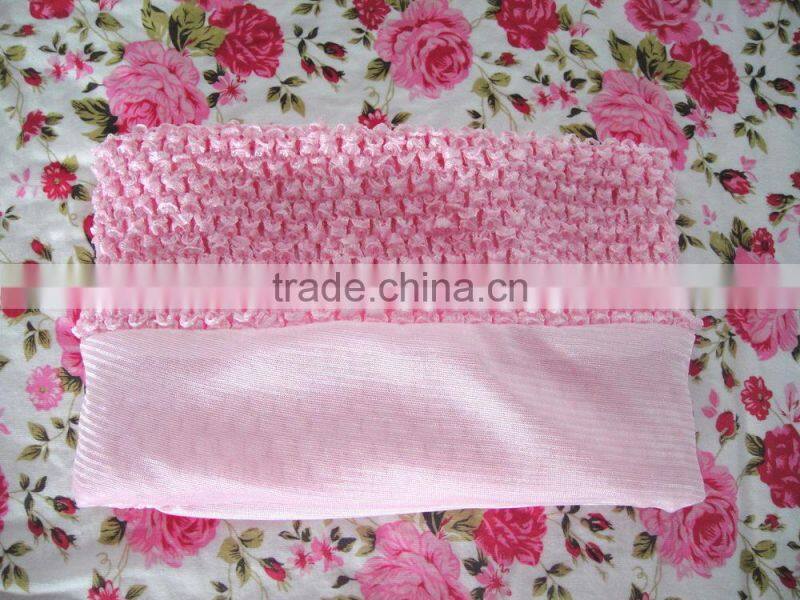Alibaba Wholesale 9inch crochet top /crochet tube top strentch top baby headband wholesale