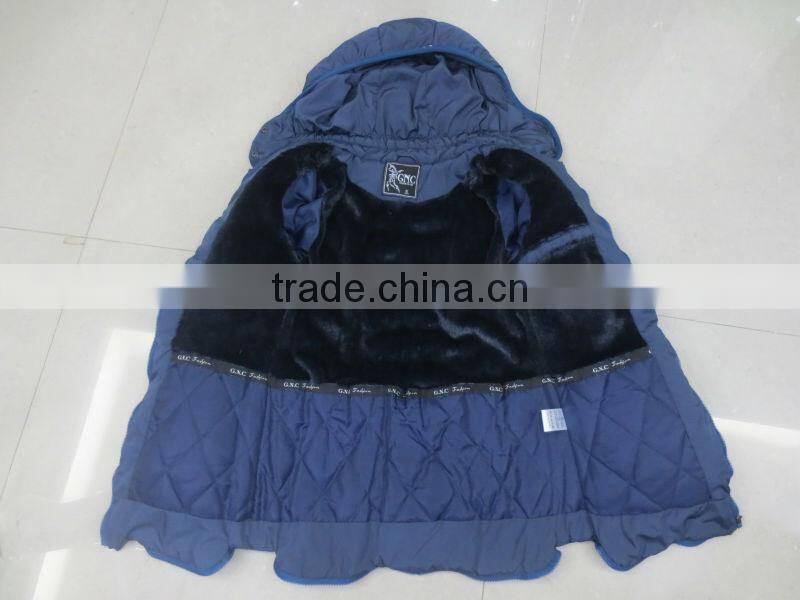 Fashion winter lady puffy jacket long padded coat