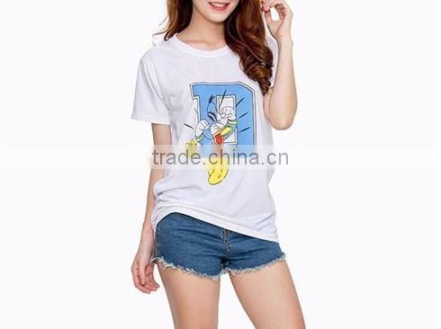 Customize printing of women's t- shirt, printing t shirt