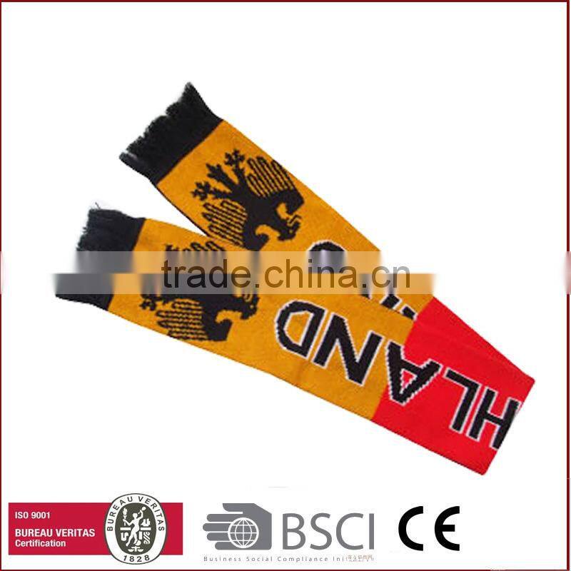 Economic Football Fan Knitted Sport Scarf Knitted sports scarf