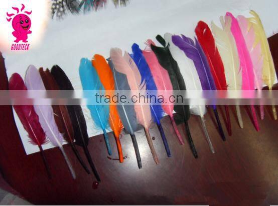 Wholesale multicolor decotation goose feather for party and wedding,5-8cm import from China
