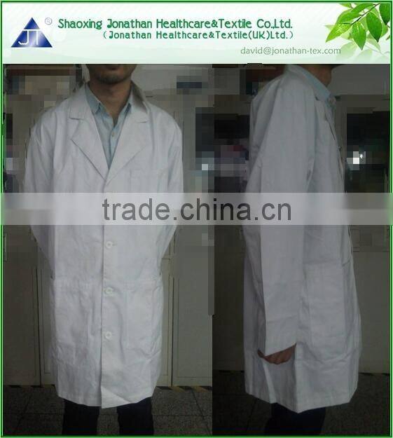 High quality white hospital uniform lab coat for medical wear