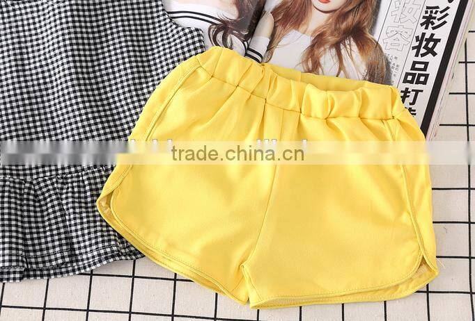 Stylish Baby Girl Clothes Gingham Shirt And Shorts Matching Clothing Set Outfit