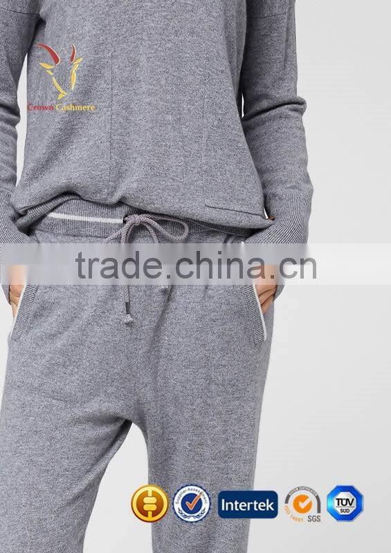 Casual Knitted 100% Pure Cashmere Pants
