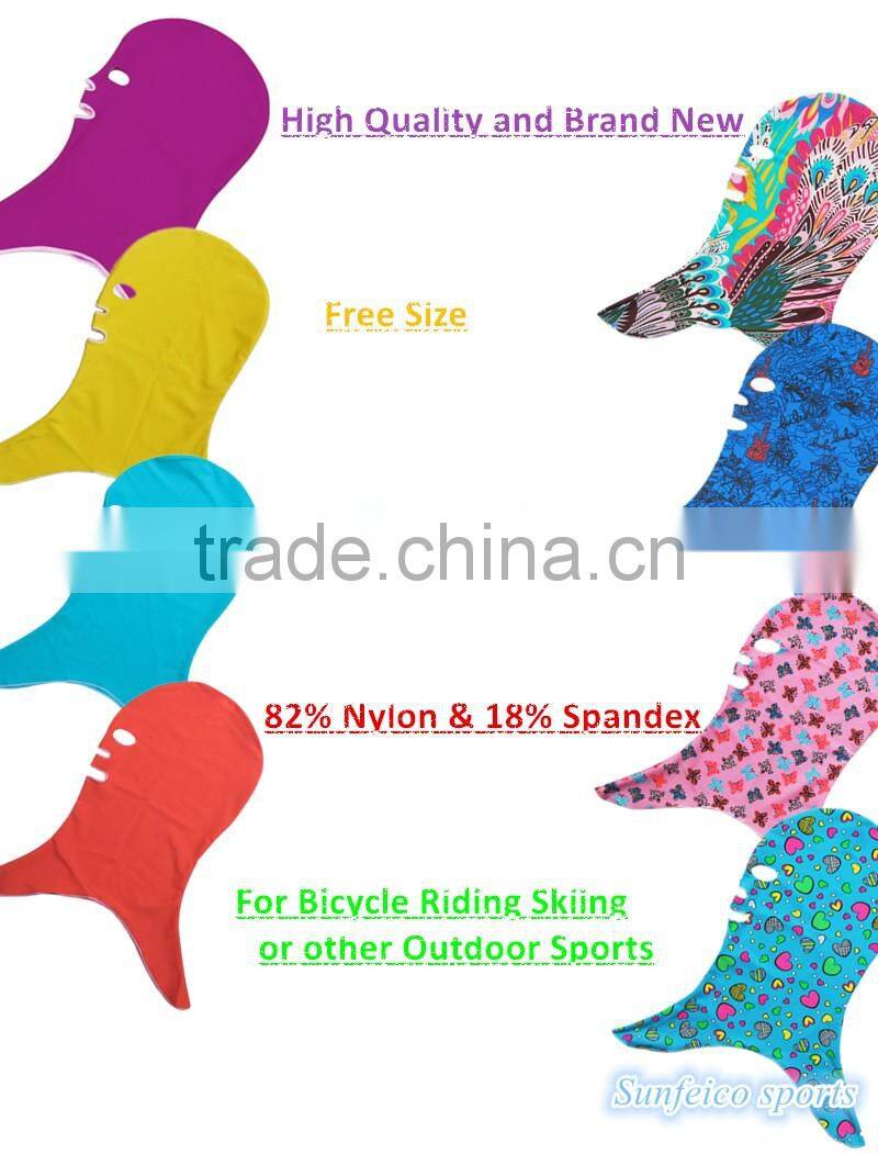 Diving Accessories Hood Cap Protector Face Mask ~Fashion Sun Protection Swimming Face Mask~Guard Head Swimming Cap~Accept Custom