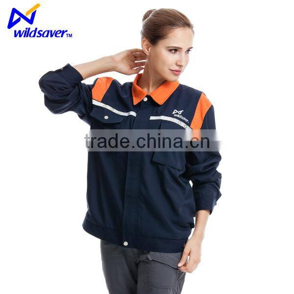 New design flahsing security working wear for female breathable warning