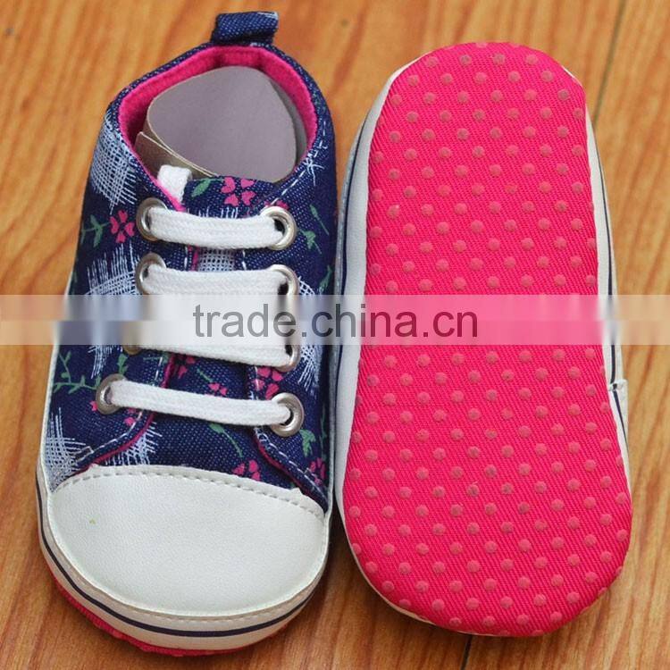 Flower printed baby sportschuhe