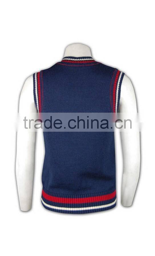 ISO9001/BSCI Manufature tailored made unique school uniform sweater vest