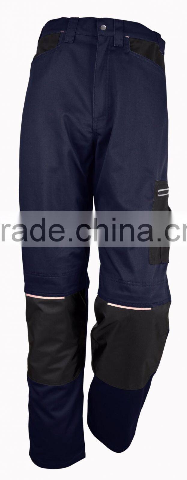 Protective work wear poly cotton clothes mens twill pants